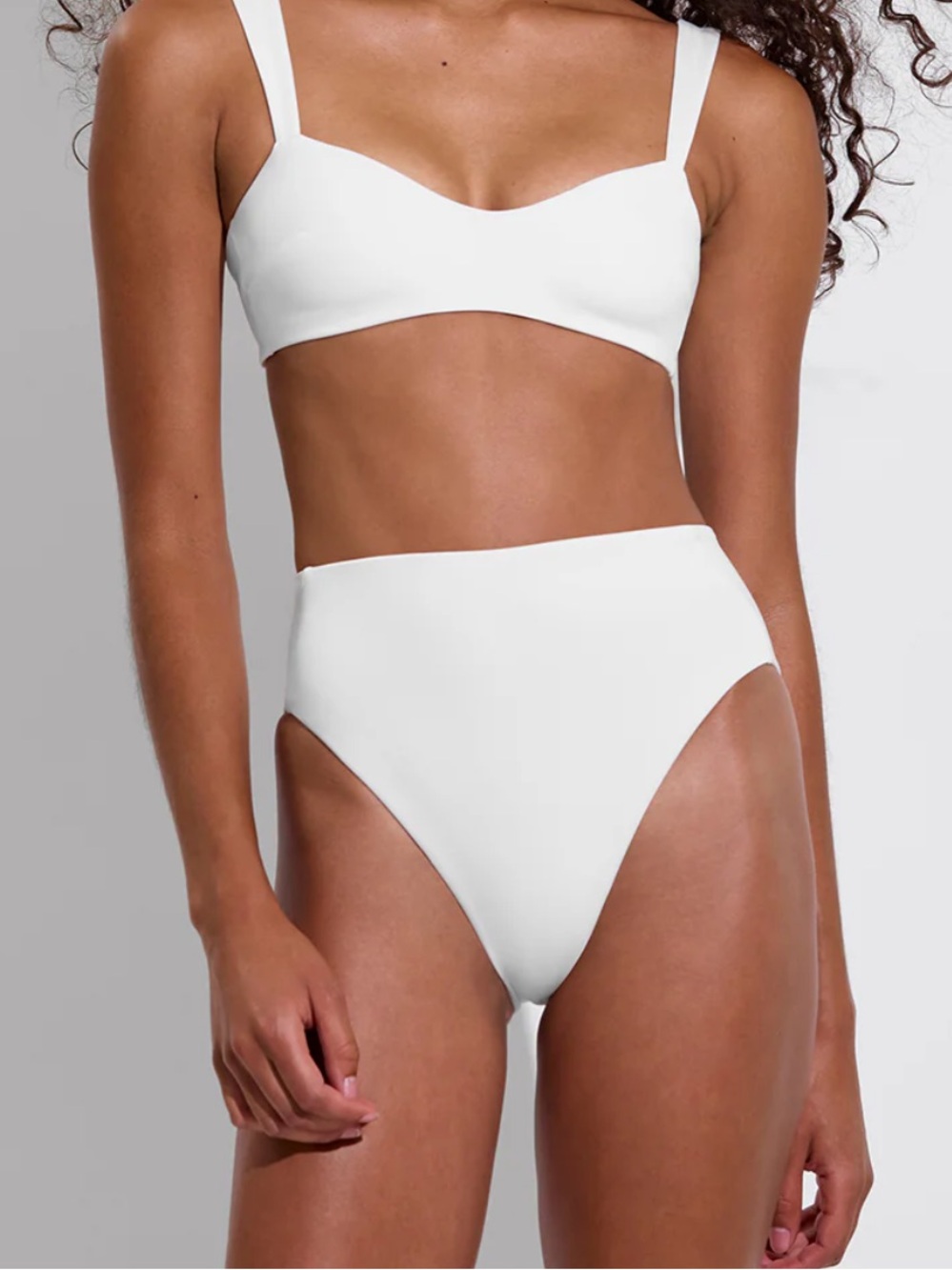 Dur Doux White Bikini bottom